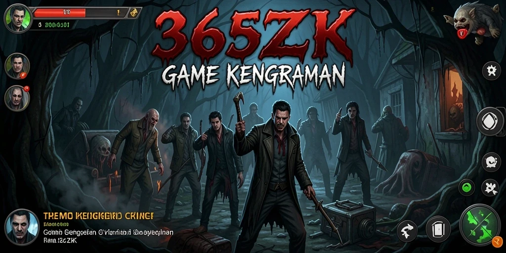 Screenshot gameplay 365ZK menampilkan suasana Horror yang mencekam.