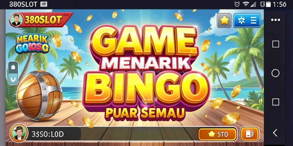 Tangkapan layar utama 380SLOT menampilkan gameplay seru Bingo.