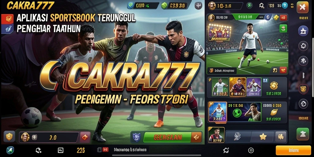Screenshot <strong>CAKRA777</strong> menunjukkan antarmuka pengguna yang mudah dipahami untuk taruhan olahraga.