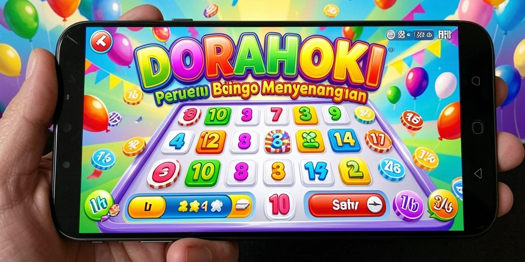 Tampilan gameplay DORAHOKI yang penuh warna dan seru.