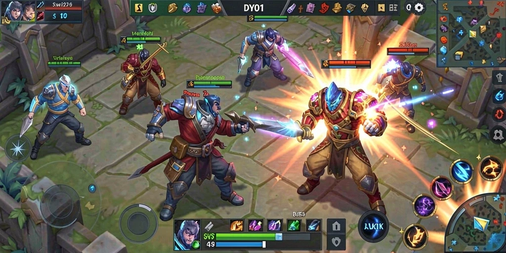Gameplay seru dengan pertempuran tim di DY01.