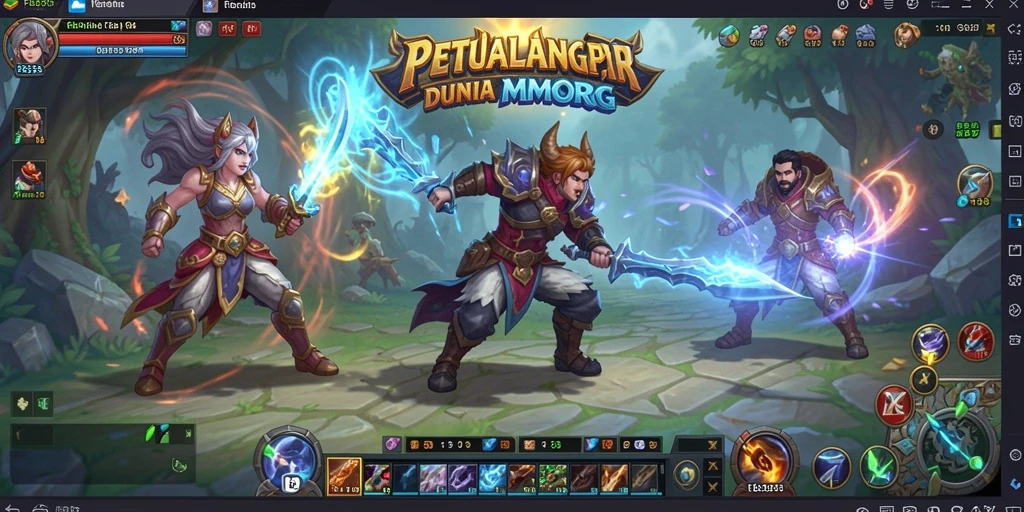 Screenshot gameplay FB333 menunjukkan aksi seru dalam petualangan MMORPG.