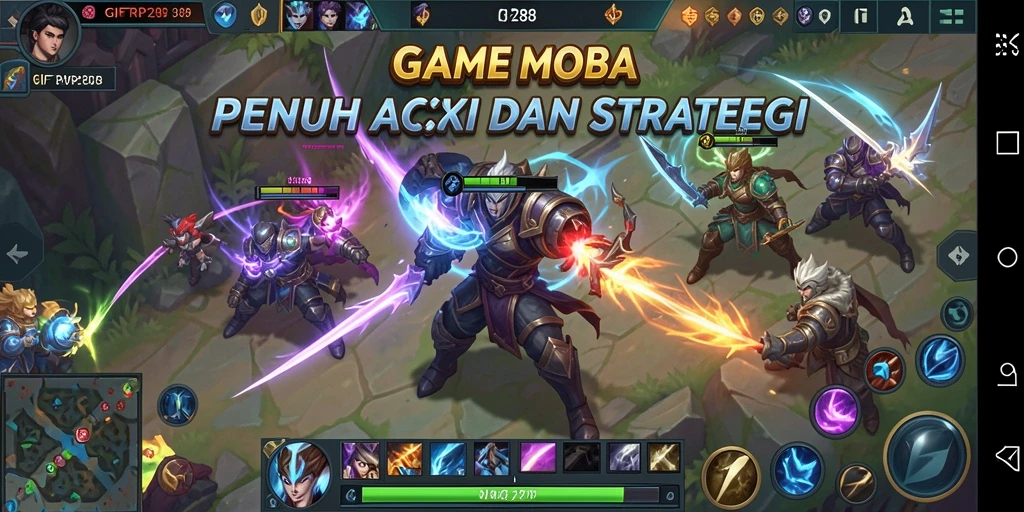 Gameplay intens dari GIFTRP288 yang penuh aksi MOBA.