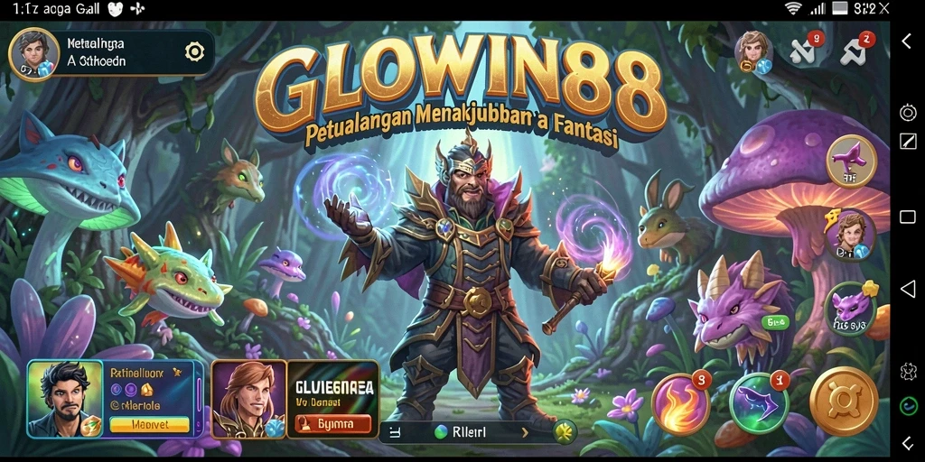 Screenshot game GLOWIN88 menampilkan aksi petualangan yang seru dan menantang.