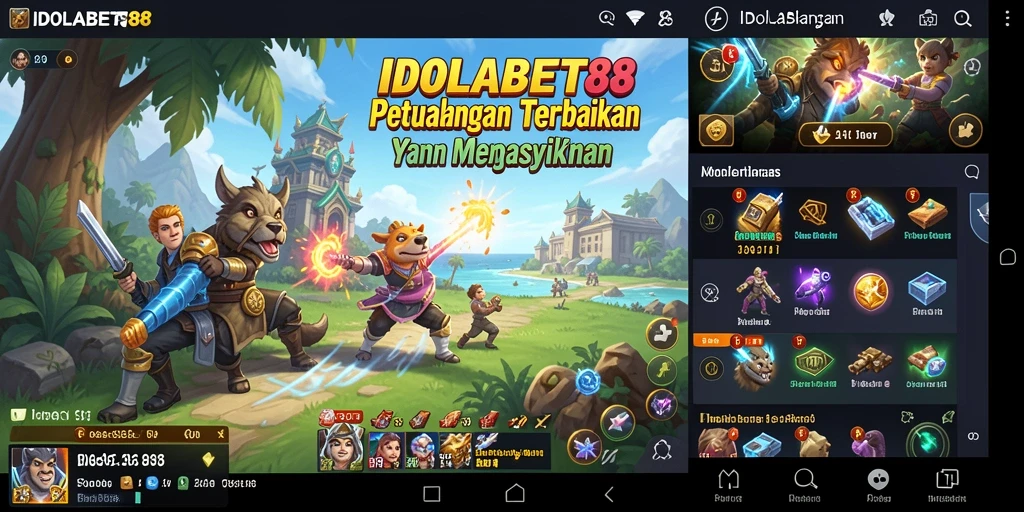 Screenshot IDOLABET88 menampilkan aksi seru di dunia Open World.