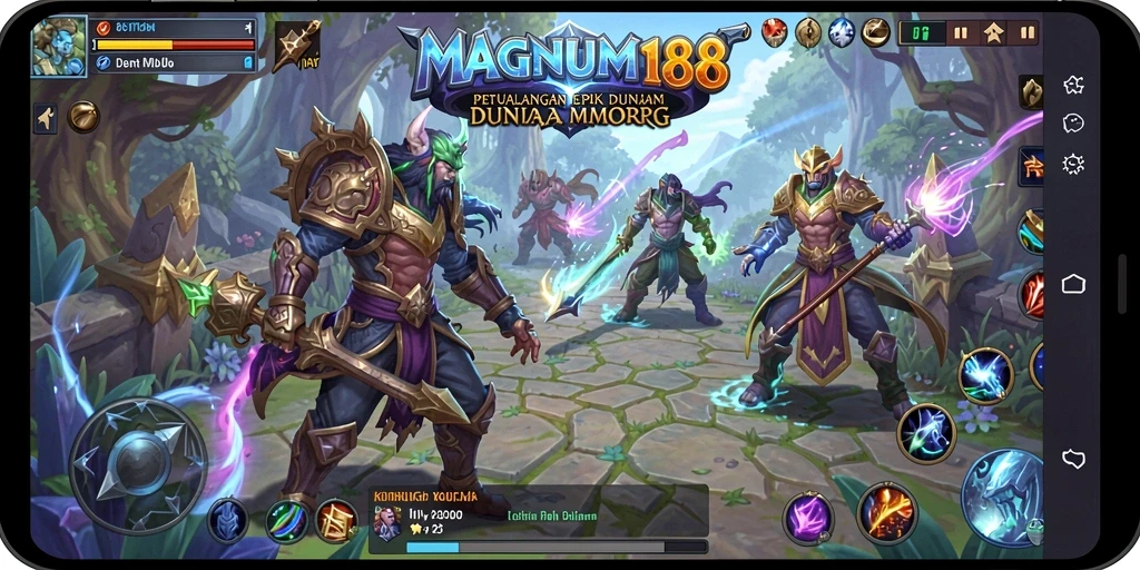 Tangkapan layar menunjukkan aksi mendebarkan dalam pertempuran MMORPG.