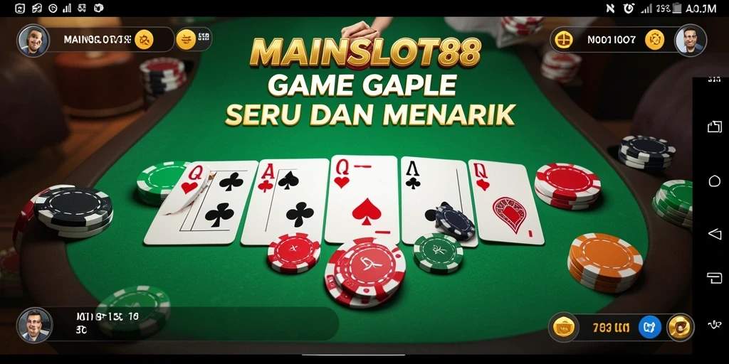 Screenshot gameplay MAINSLOT88 menunjukkan serunya bermain Gaple.