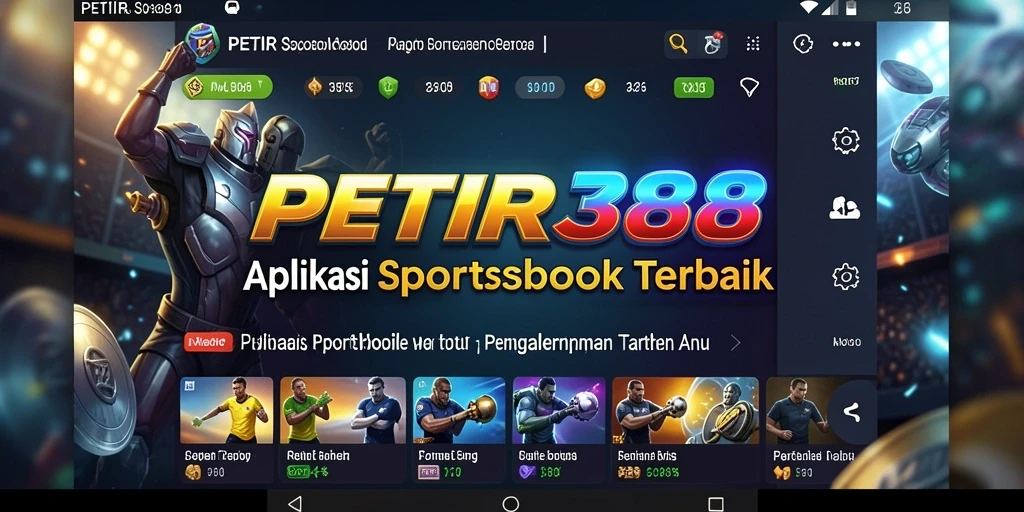 Tampilan gameplay aplikasi Sportsbook PETIR388 yang menarik dan interaktif.