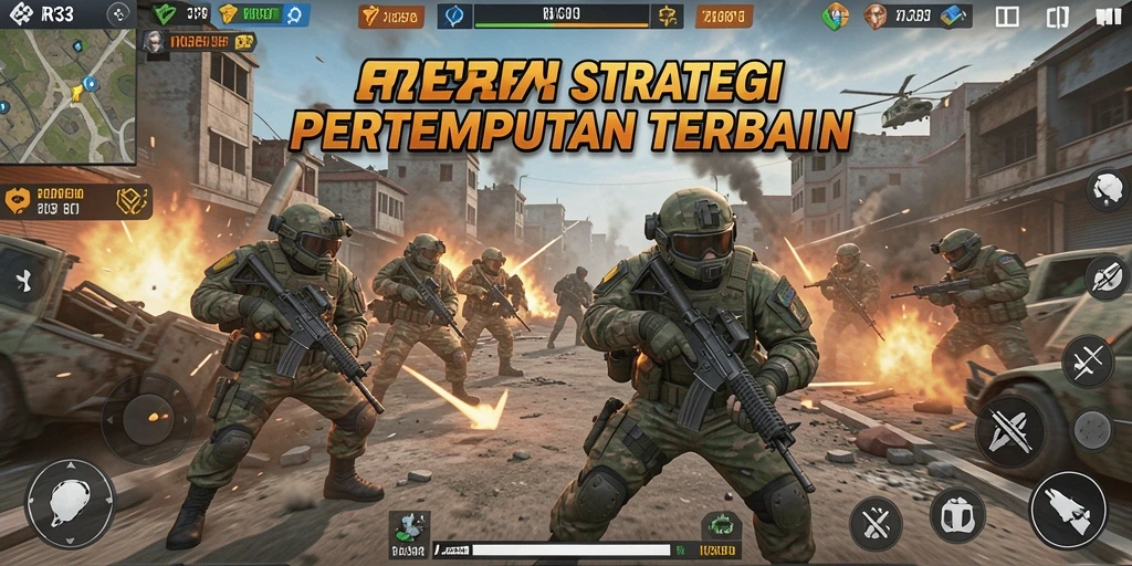 Tangkapan layar gameplay RR33 dengan aksi taktis mendebarkan.